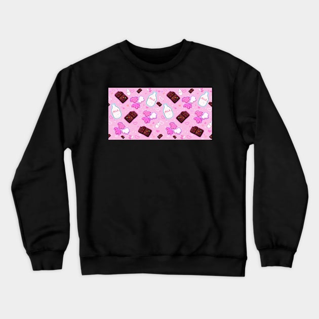 Pink Sugary Rush Crewneck Sweatshirt by MidnightTeashop